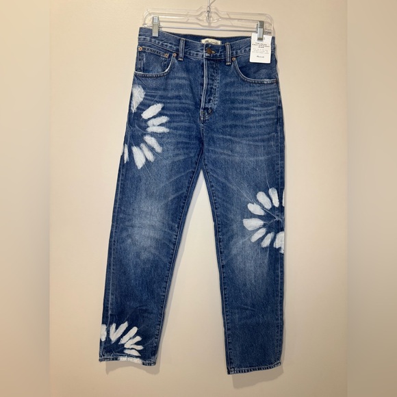 NWT Madewell The Dean Easy Straight Jean | Size 25 | Shibori Wash - Picture 6 of 14